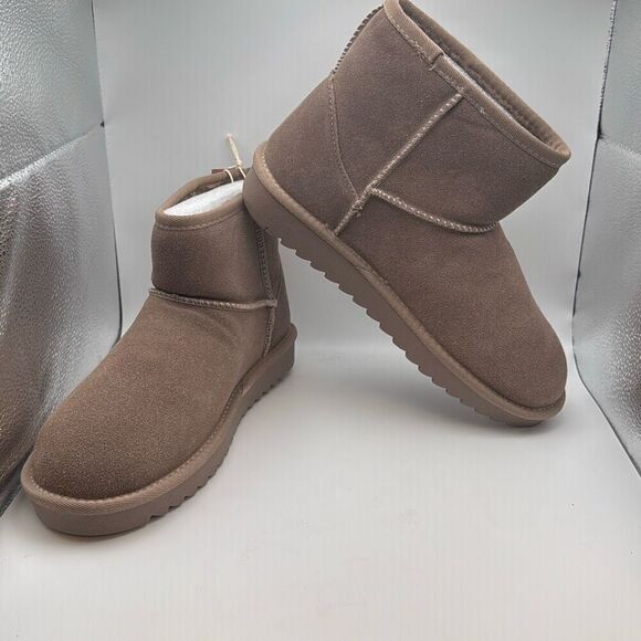 CUSHIONAIRE Women's Cozy Pull On Boot SIZE 9 TAUPE NEW WITH BOX - Picture 6 of 7